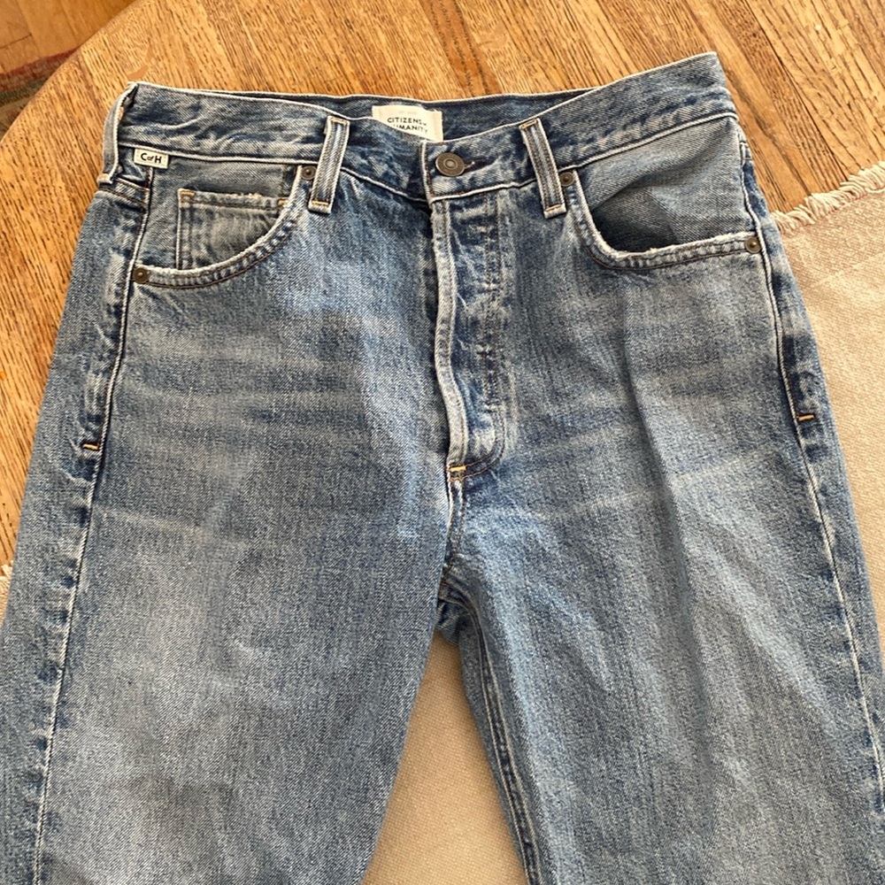 Citizens of Humanity Charlotte High Rise Straight Jeans Size 27, Color Wynwood